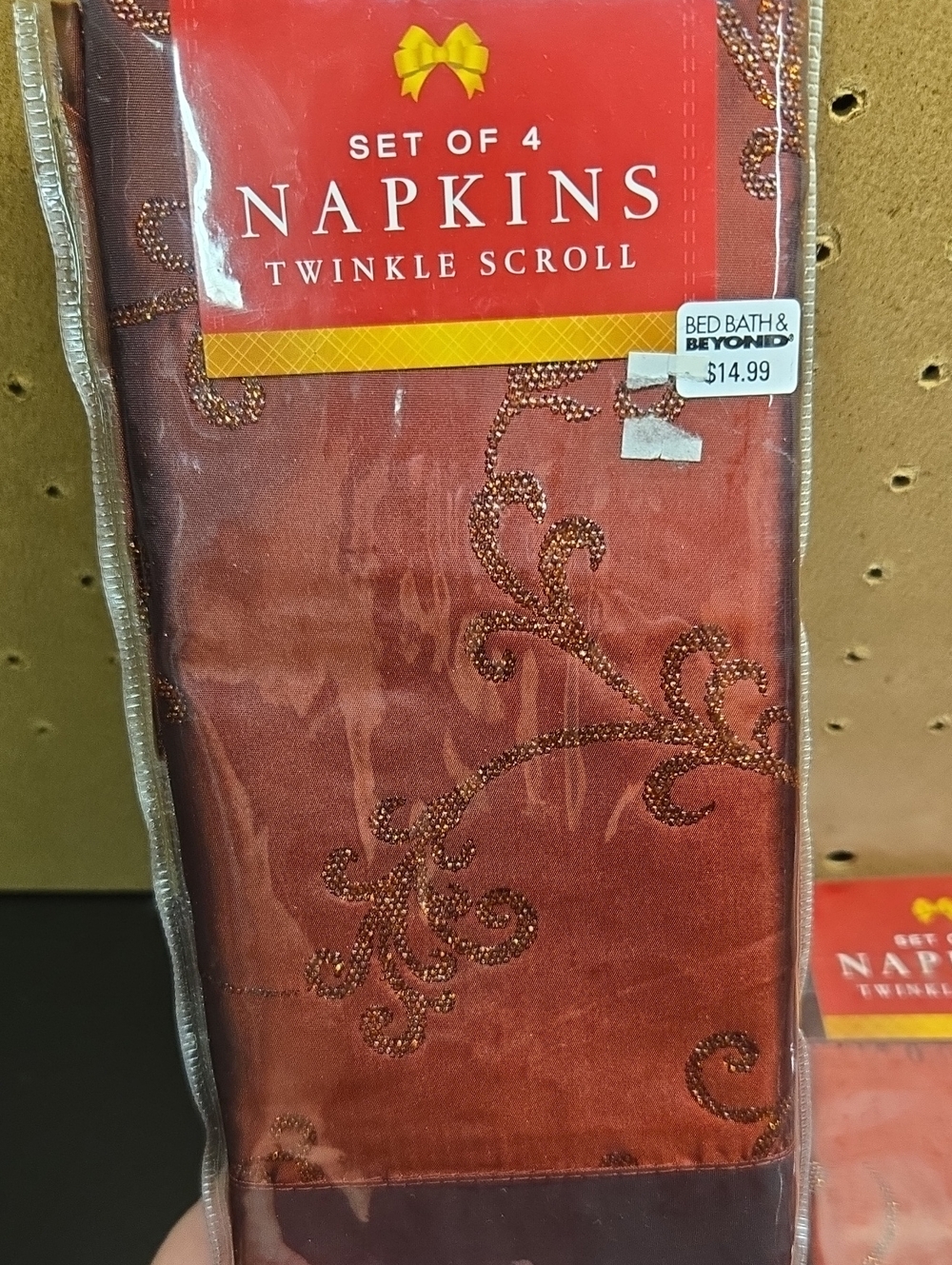 Bed and Bath Christmas Cloth Napkins Total of 12